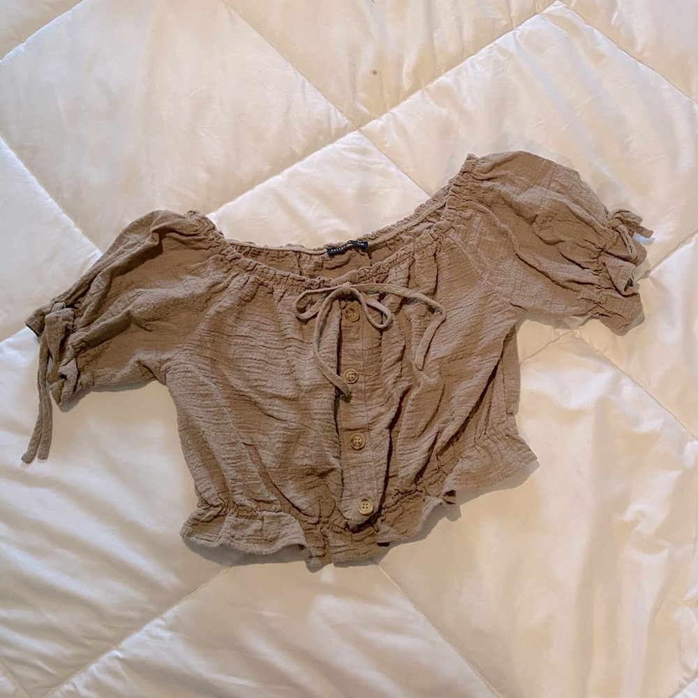 Natural Cotton Crop Top